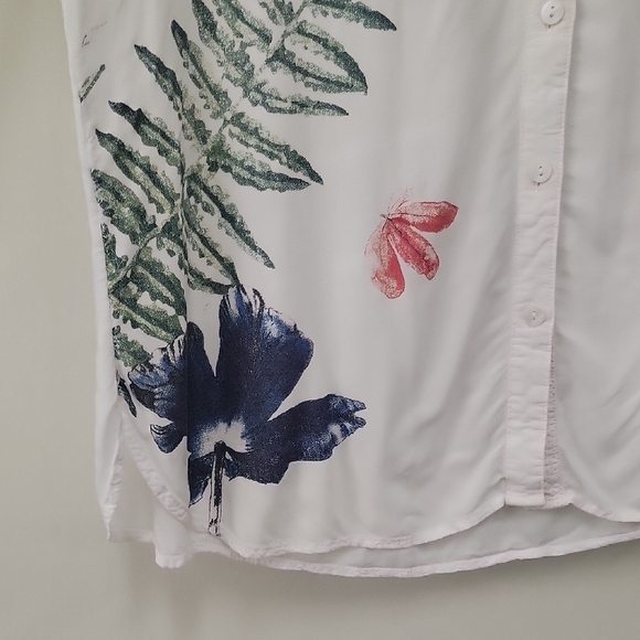 Desigual White Nature-Inspired Women's Blouse - Picture 4 of 16